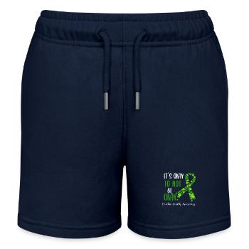 Promotion de la santé mentale Santé mentale - Short de jogging enfant bio Stanley/Stella - bleu marine - Devant