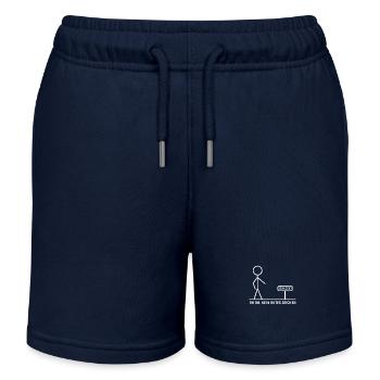 Oh oh, das ist kein gutes Zeichen - Kinder Organic Joggingshorts Mini Bolter von Stanley/Stella - Navy - Vorne