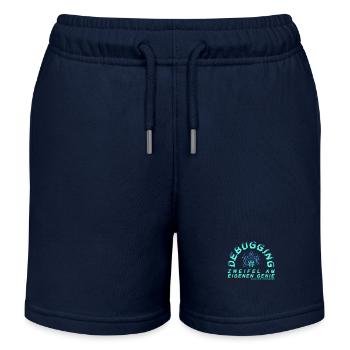 Debugging; Zweifel am eigenen Genie - Kinder Organic Joggingshorts Mini Bolter von Stanley/Stella - Navy - Vorne