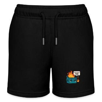 Mème d’incendie de benne à ordures - Short de jogging enfant bio Stanley/Stella - bleu marine - Devant