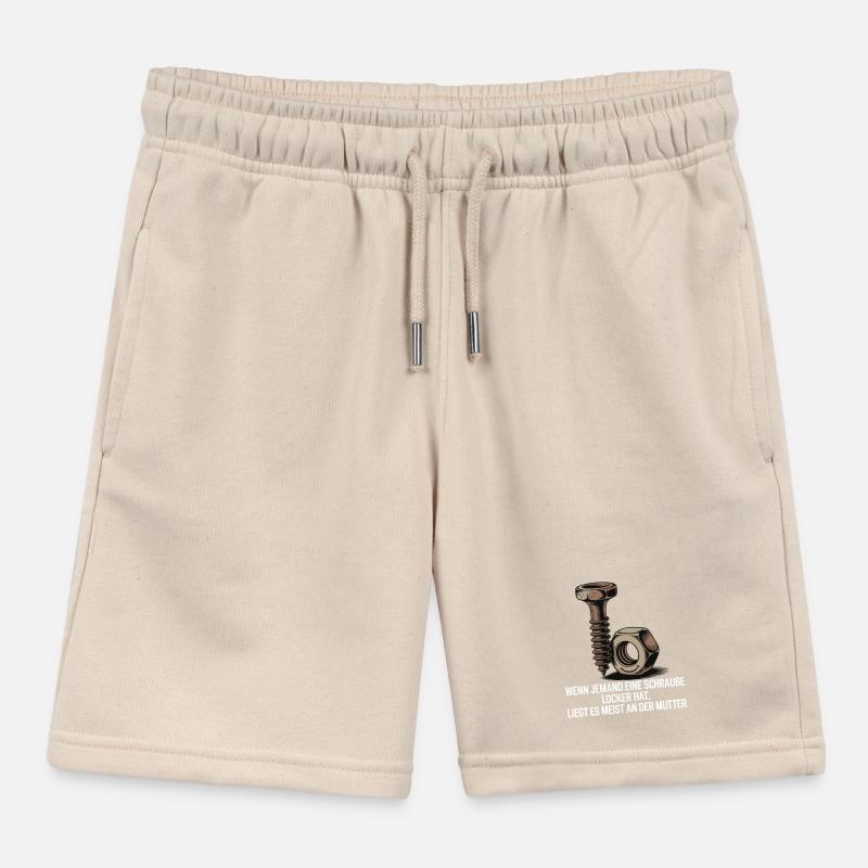 Wenn jemand eine Schraube locker hat Mutter Spruch Kinder Organic Joggingshorts Mini Bolter von Stanley/Stella