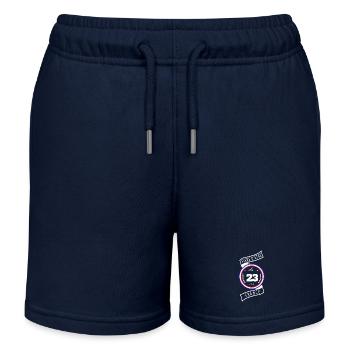 Fière d'être du 23 - Short de jogging enfant bio Stanley/Stella - bleu marine - Devant