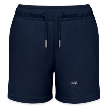 Nerd nerd - Short de jogging enfant bio Stanley/Stella - bleu marine - Devant