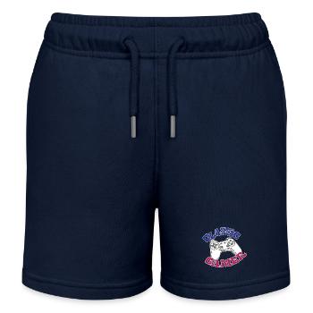 Cadeau de console de jeu - Short de jogging enfant bio Stanley/Stella - bleu marine - Devant