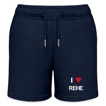 I love rehe - Kinder Organic Joggingshorts Mini Bolter von Stanley/Stella - Navy - Vorne