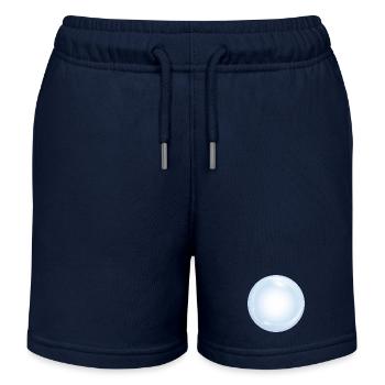 Kristallkugel mit zarten Lichtreflexen in Pastell - Kinder Organic Joggingshorts Mini Bolter von Stanley/Stella - Navy - Vorne