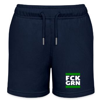 Gegen die Grünen - Kinder Organic Joggingshorts Mini Bolter von Stanley/Stella - Navy - Vorne