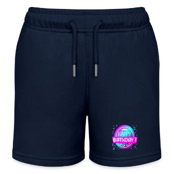 HAPPY BIRTHDAY GREETINGS - CONGRATULATIONS SAYINGS - Kids Organic Sweat Shorts by Stanley/Stella - navy - Front