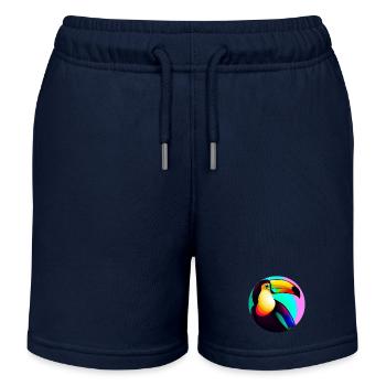 Tukan - Kinder Organic Joggingshorts Mini Bolter von Stanley/Stella - Navy - Vorne