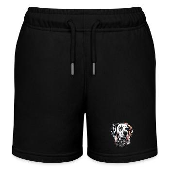 Dog Mom Dalmatian Dog Mom Gift - Kids Organic Sweat Shorts by Stanley/Stella - navy - Front