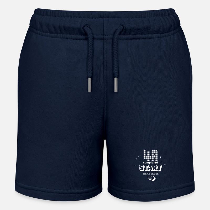Graduating class 4a - Kids Organic Sweat Shorts by Stanley/Stella - navy