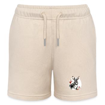 Chinesisches Sternzeichen Hase - Kinder Organic Joggingshorts Mini Bolter von Stanley/Stella - Natur - Vorne