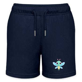 Baby Bunte Libelle - Kinder Organic Joggingshorts Mini Bolter von Stanley/Stella - Navy - Vorne