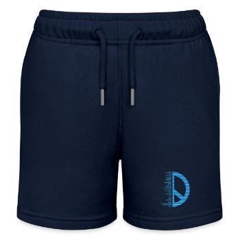 Pacifica - Peace - Kids Organic Sweat Shorts by Stanley/Stella - navy - Front