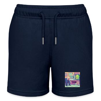 Level 99: Real Life ist mein Endgegner - Kinder Organic Joggingshorts Mini Bolter von Stanley/Stella - Navy - Vorne