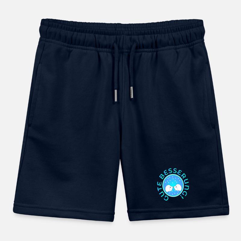 GET WELL SOON COUPLES HEDGEHOGS Kids Organic Sweat Shorts by Stanley/Stella