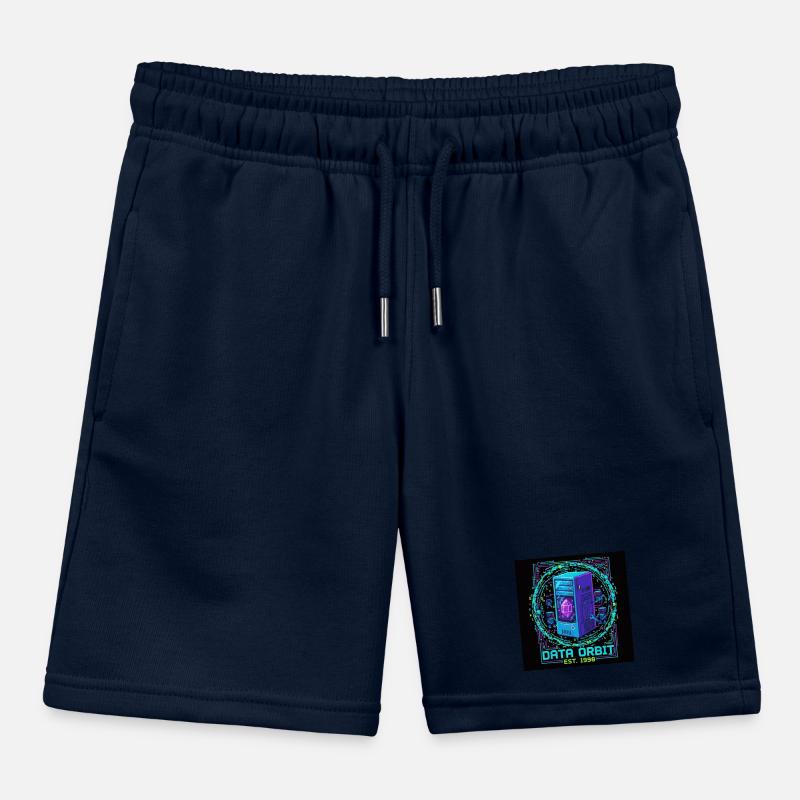 Daten Orbit Neon Computer Kinder Organic Joggingshorts Mini Bolter von Stanley/Stella