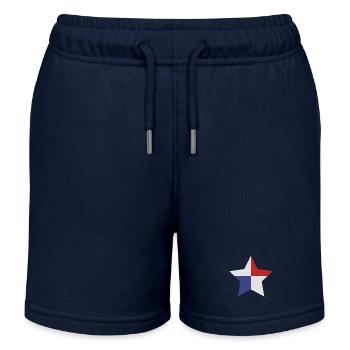 Panama-Sternenflagge - Kinder Organic Joggingshorts Mini Bolter von Stanley/Stella - Navy - Vorne