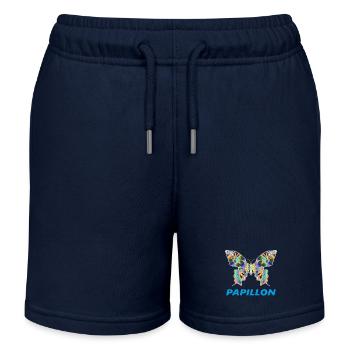 PAPILLON - Kinder Organic Joggingshorts Mini Bolter von Stanley/Stella - Navy - Vorne