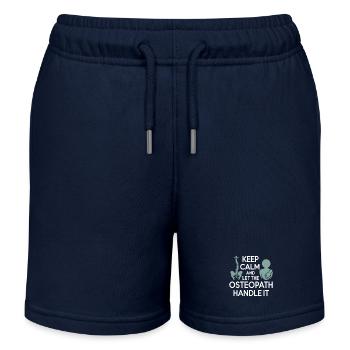 Certified Clinical Manual Therapy Specialist  - Kids Organic Sweat Shorts by Stanley/Stella - navy - Front