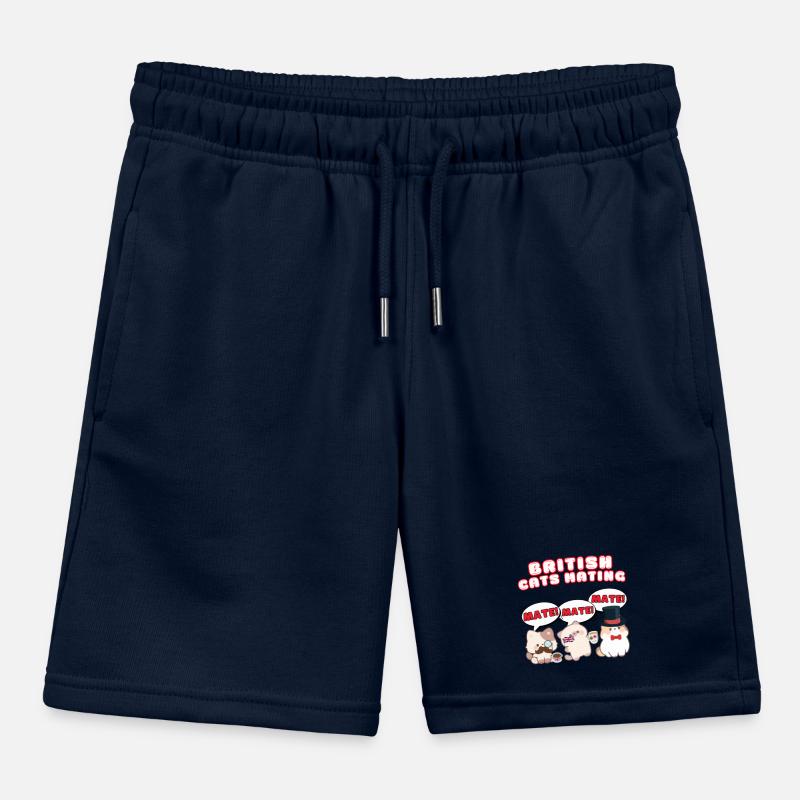 British Cats Mating Kids Organic Sweat Shorts by Stanley/Stella