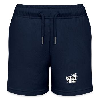 Möwe Ahoy Nautik Sticker - Kinder Organic Joggingshorts Mini Bolter von Stanley/Stella - Navy - Vorne