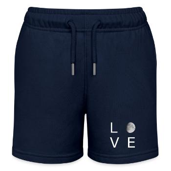 Minimale Mondliebe - Kinder Organic Joggingshorts Mini Bolter von Stanley/Stella - Navy - Vorne