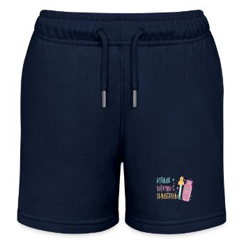 Hair and Skin Specialist Dermatology Dermatologist - Kids Organic Sweat Shorts by Stanley/Stella - navy - Front
