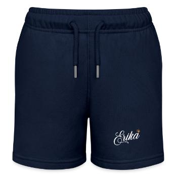 Erika Name für Frauen Kinder Kleinkinder - Erika Custom - Kinder Organic Joggingshorts Mini Bolter von Stanley/Stella - Navy - Vorne