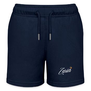 Zaria Nom pour Femme Enfant Tout-petit - Zaria Custom - Short de jogging enfant bio Stanley/Stella - bleu marine - Devant
