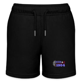 1954 - 71 Jahre Harmonie & innere Stärke - Kinder Organic Joggingshorts Mini Bolter von Stanley/Stella - Navy - Vorne