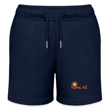 Sunset Yuma Arizona Experience - Kids Organic Sweat Shorts by Stanley/Stella - navy - Front
