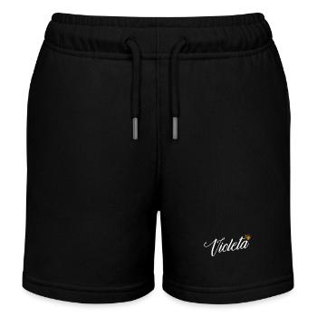 Violeta Custom Name für Frauen Kinder Kleinkinder - - Kinder Organic Joggingshorts Mini Bolter von Stanley/Stella - Navy - Vorne