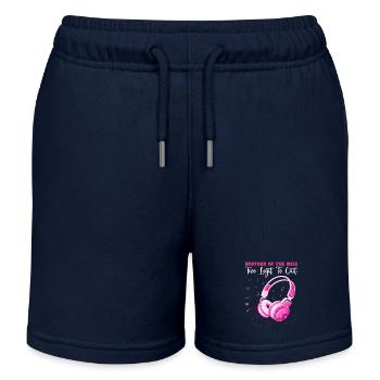 Brother of the miss two legit to quit - Kids Organic Sweat Shorts by Stanley/Stella - navy - Front