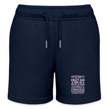 I'm Not A Perfect Daughter Crazy Dad Loves Me - Short de jogging enfant bio Stanley/Stella - bleu marine - Devant