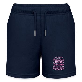 Ein Superapotheker - Apotheker Geschenk - Kinder Organic Joggingshorts Mini Bolter von Stanley/Stella - Navy - Vorne