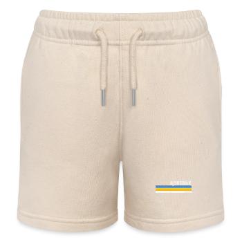 Vintage Donetsk Ukraine Roots - Ukrainien - Short de jogging enfant bio Stanley/Stella - écru doux - Devant