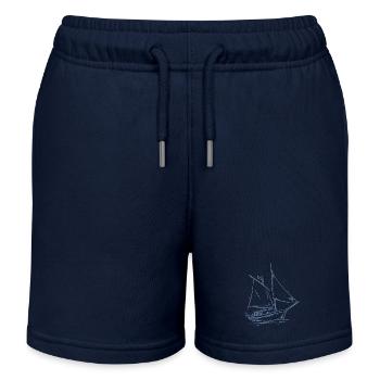 Sailor Sailing Voilier Minimalisme Design - Short de jogging enfant bio Stanley/Stella - bleu marine - Devant