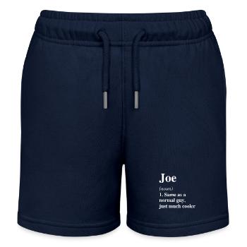 Joe Définition Cool Nom Dire Cadeau - Short de jogging enfant bio Stanley/Stella - bleu marine - Devant