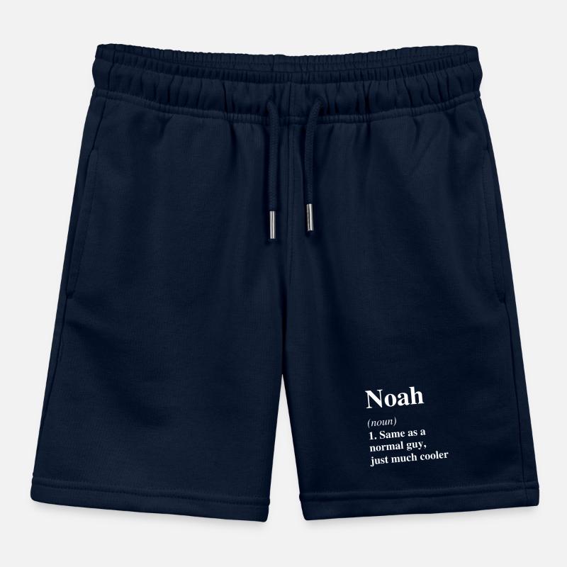Noah Definition Cool Name Saying Gift Kids Organic Sweat Shorts by Stanley/Stella