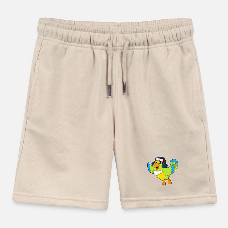 Parrot Pilot Pilot Cap Kids Organic Sweat Shorts by Stanley/Stella