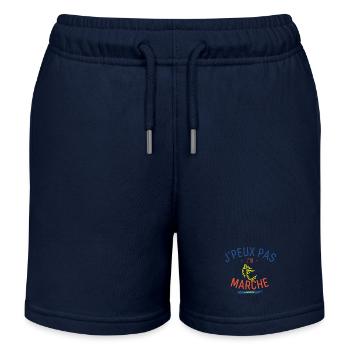 J peux pas j ai Marche Nordique - Short de jogging enfant bio Stanley/Stella - bleu marine - Devant
