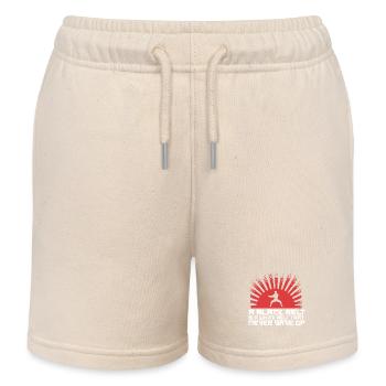 Ein schwarzer Gürtel ist ein weißer Gürtel, der nie aufgegeben hat - Kinder Organic Joggingshorts Mini Bolter von Stanley/Stella - Natur - Vorne