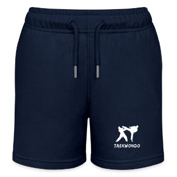 Taekwondo - Kinder Organic Joggingshorts Mini Bolter von Stanley/Stella - Navy - Vorne
