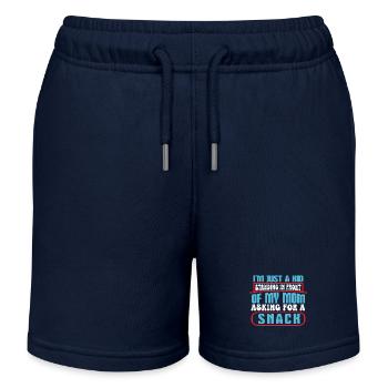 Ich Bin Nur Ein Kind, Das Vor Meiner Mutter Steht - Kinder Organic Joggingshorts Mini Bolter von Stanley/Stella - Navy - Vorne