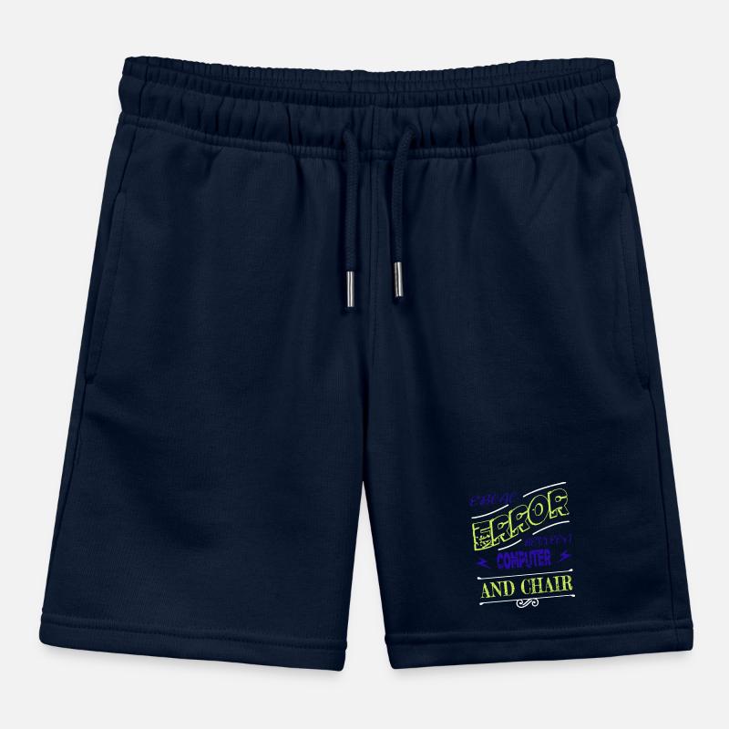Analyst Present Idea Hacker Computer Science Kids Organic Sweat Shorts by Stanley/Stella