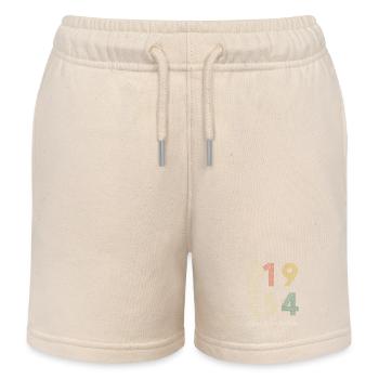 70 Years Anniversary Gift - 1954 - Kids Organic Sweat Shorts by Stanley/Stella - soft Ecru - Front
