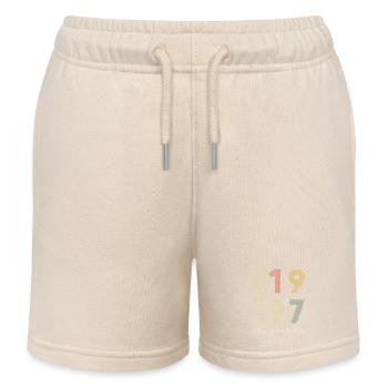 Cadeau d’anniversaire 27 ans - 1997 - Short de jogging enfant bio Stanley/Stella - écru doux - Devant