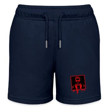 Bräutigam Hochzeit Jga - Kinder Organic Joggingshorts Mini Bolter von Stanley/Stella - Navy - Vorne