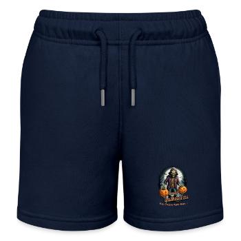 Zombie Joyeux Halloween Citrouilles effrayantes - Short de jogging enfant bio Stanley/Stella - bleu marine - Devant